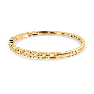 EverTrue Bronzella Collection Bangle Bracelet in 18K Yellow Gold Plated Bronze (7.25 In)