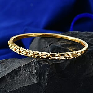 EverTrue Bronzella Collection Bangle Bracelet in 18K Yellow Gold Plated Bronze (8.00 In)