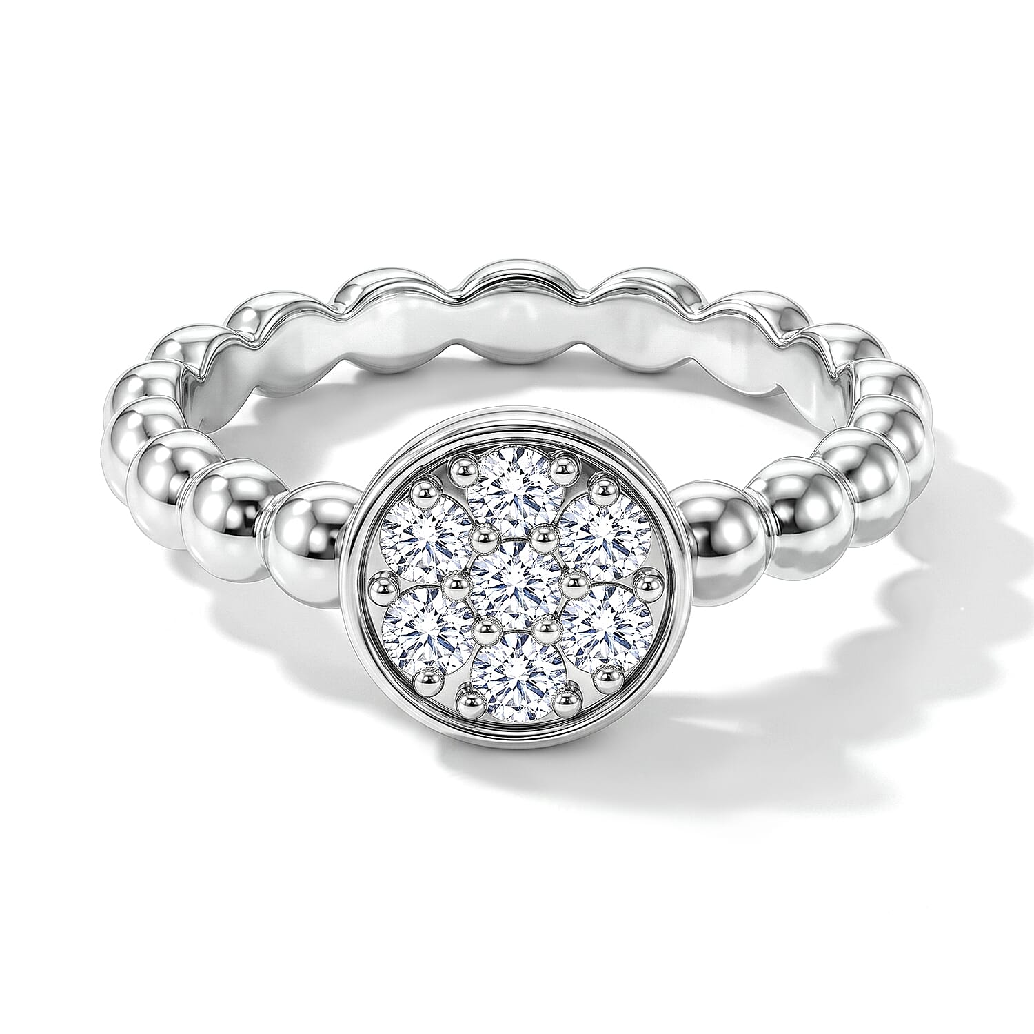Lab Grown Diamond Cluster Rings