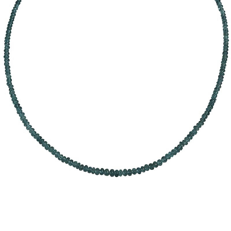 Luxoro AAA Pirineu Lagoon Tourmaline 51.00 ctw Beaded Necklace in 14K Yellow Gold 18 Inches