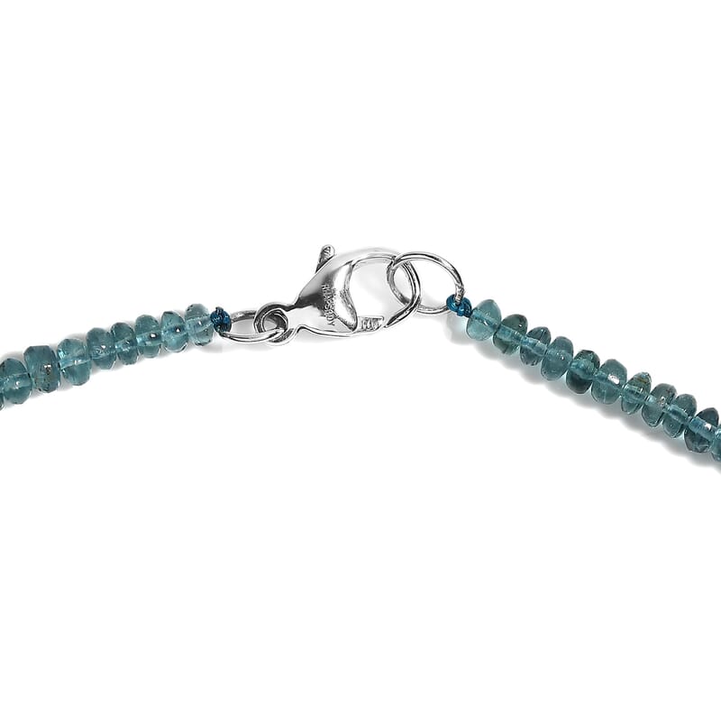 Certified & Appraised Rhapsody AAAA Monte Belo Indicolite 53.50 ctw Beaded Necklace in 950 Platinum (18-20 Inches)