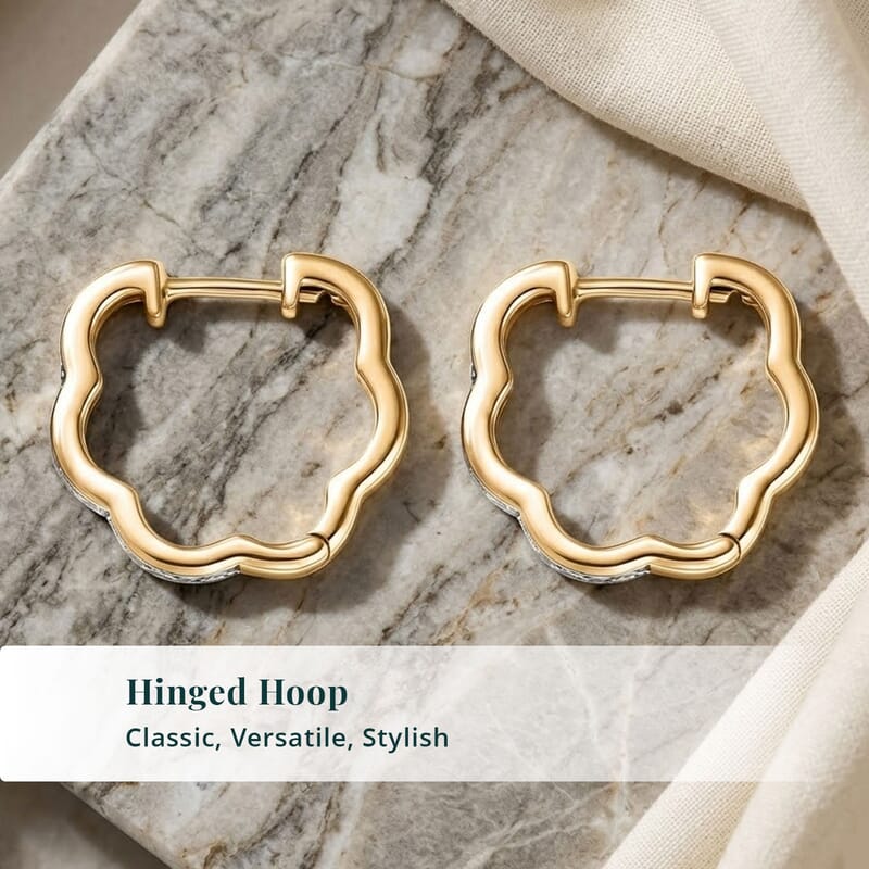 Luxuriant Lab Grown Diamond G-H SI 0.30 ctw Earrings in 18K Vermeil Yellow Gold Over Sterling Silver
