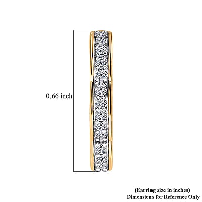 Luxuriant Lab Grown Diamond G-H SI 0.30 ctw Earrings in 18K Vermeil Yellow Gold Over Sterling Silver