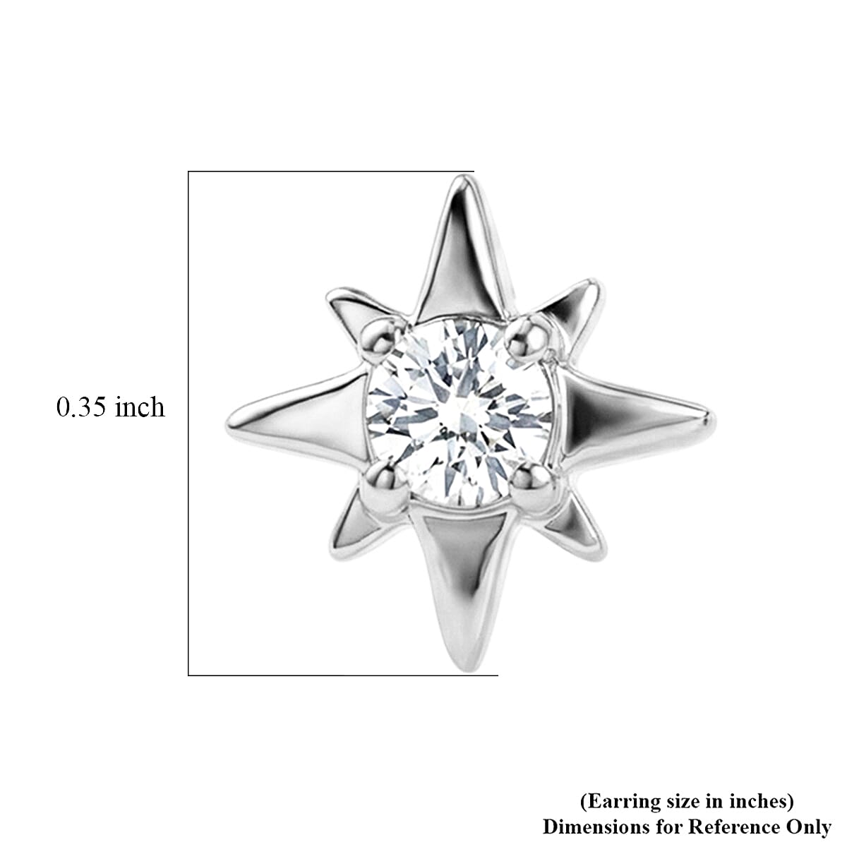 Luxuriant Lab Grown Diamond G-H SI 0.20 ctw Earrings in Rhodium Over Sterling Silver (Del. In 10-12 Days) image number 4