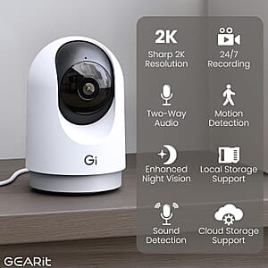 Gearit Smart Wireless Indoor Security Camera (Ships in 8-10 Business Days)