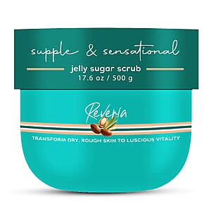 Reveria Supple & Sensational Jelly Sugar Scrub, Transforms Dry & Rough Skin (17.6oz)
