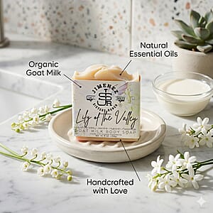 Jimenez Sisters Ranch Goat Milk Body Soap- Lily of the Valley (5oz)