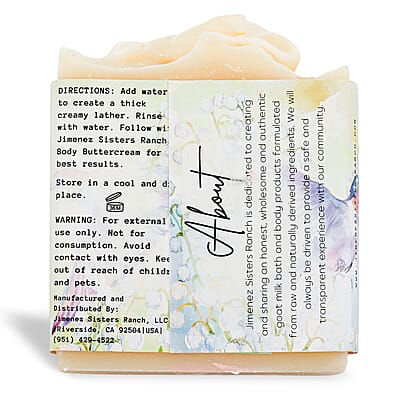 Jimenez Sisters Ranch Goat Milk Body Soap- Lily of the Valley (5oz)