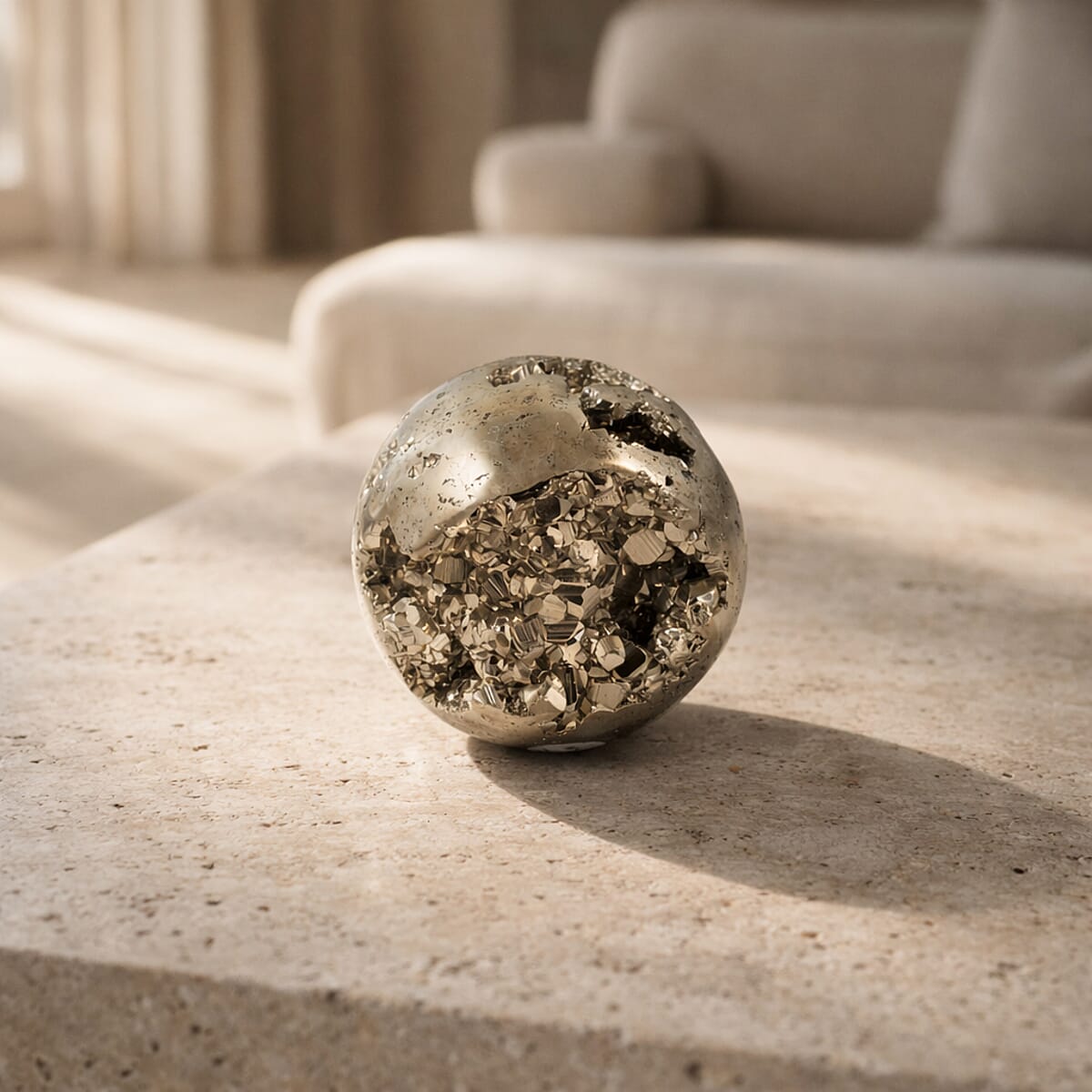 Pyrite Sphere-M image number 1