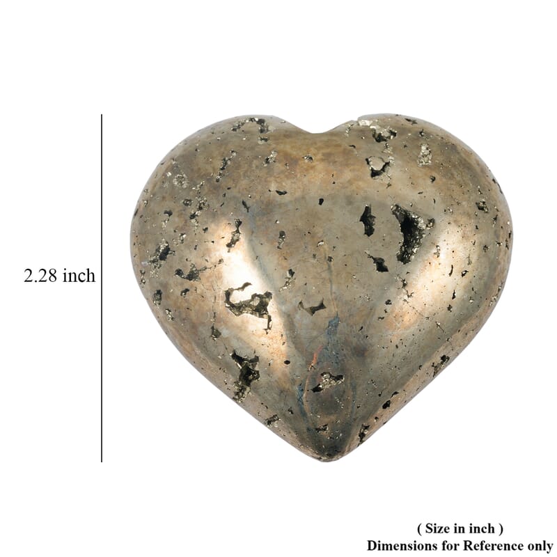 Pyrite Heart L 1115 ctw