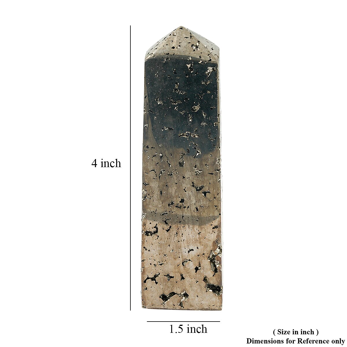 Pyrite Obelisk Large 2083 ctw (Free Stand)