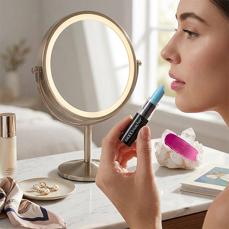 Moodmatcher Color Changing Water-Proof Lipstick (Made in US) Light Blue (Buy One Get One Free)