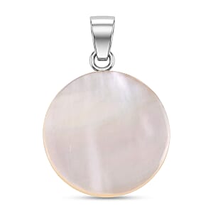 Bali Legacy Mother Of Pearl Pendant without Chain in Sterling Silver