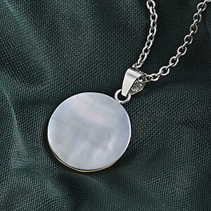 Bali Legacy Mother Of Pearl Pendant without Chain in Sterling Silver