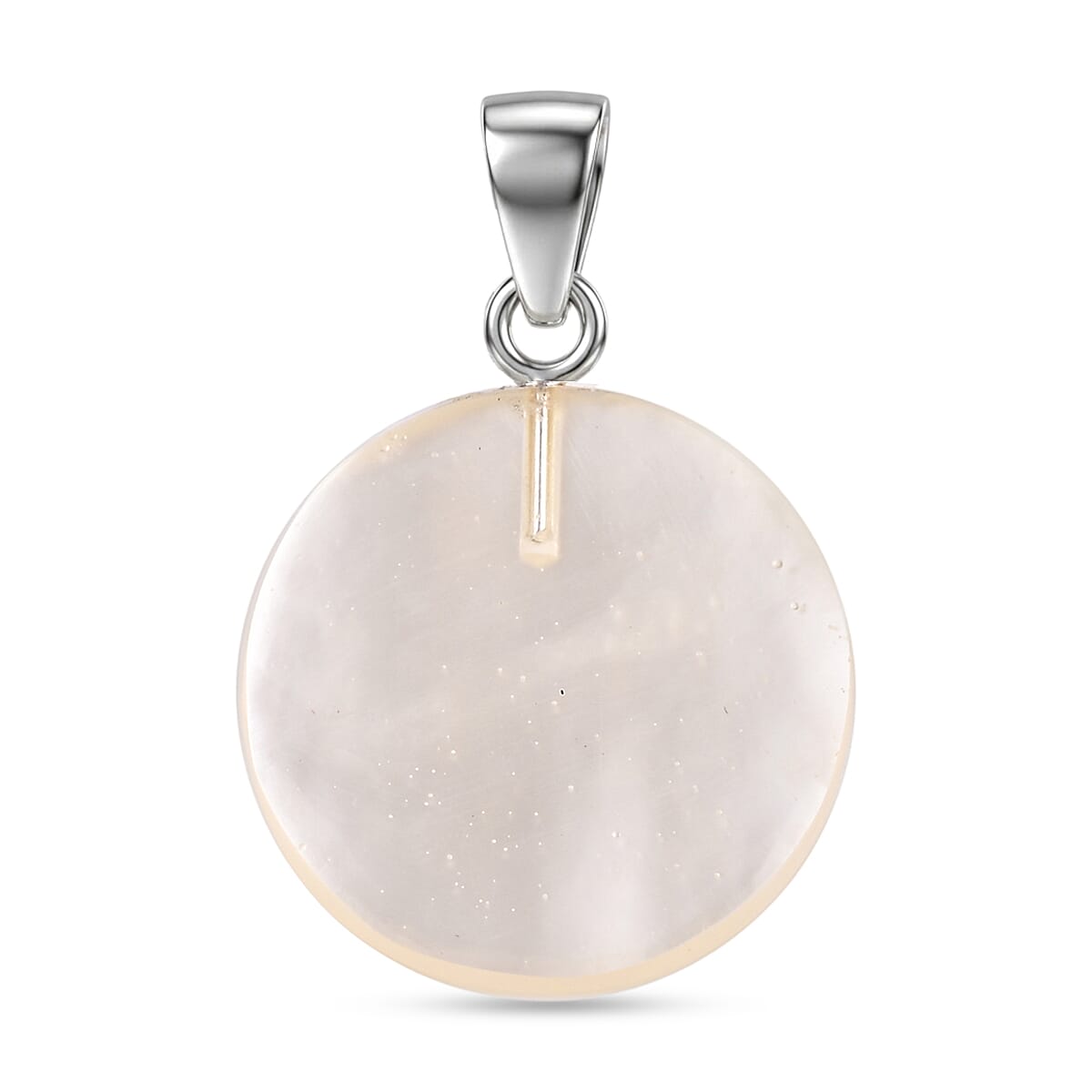 Bali Legacy Mother Of Pearl Pendant without Chain in Sterling Silver
