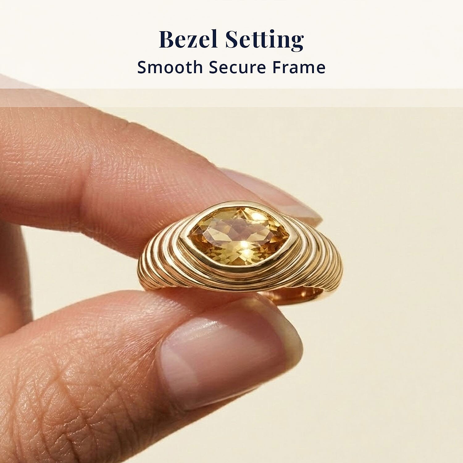D'Joy AAA Brazilian Heliodor 0.90 ctw Ring in 18K Vermeil Yellow Gold Over Sterling Silver (Size  6.0)