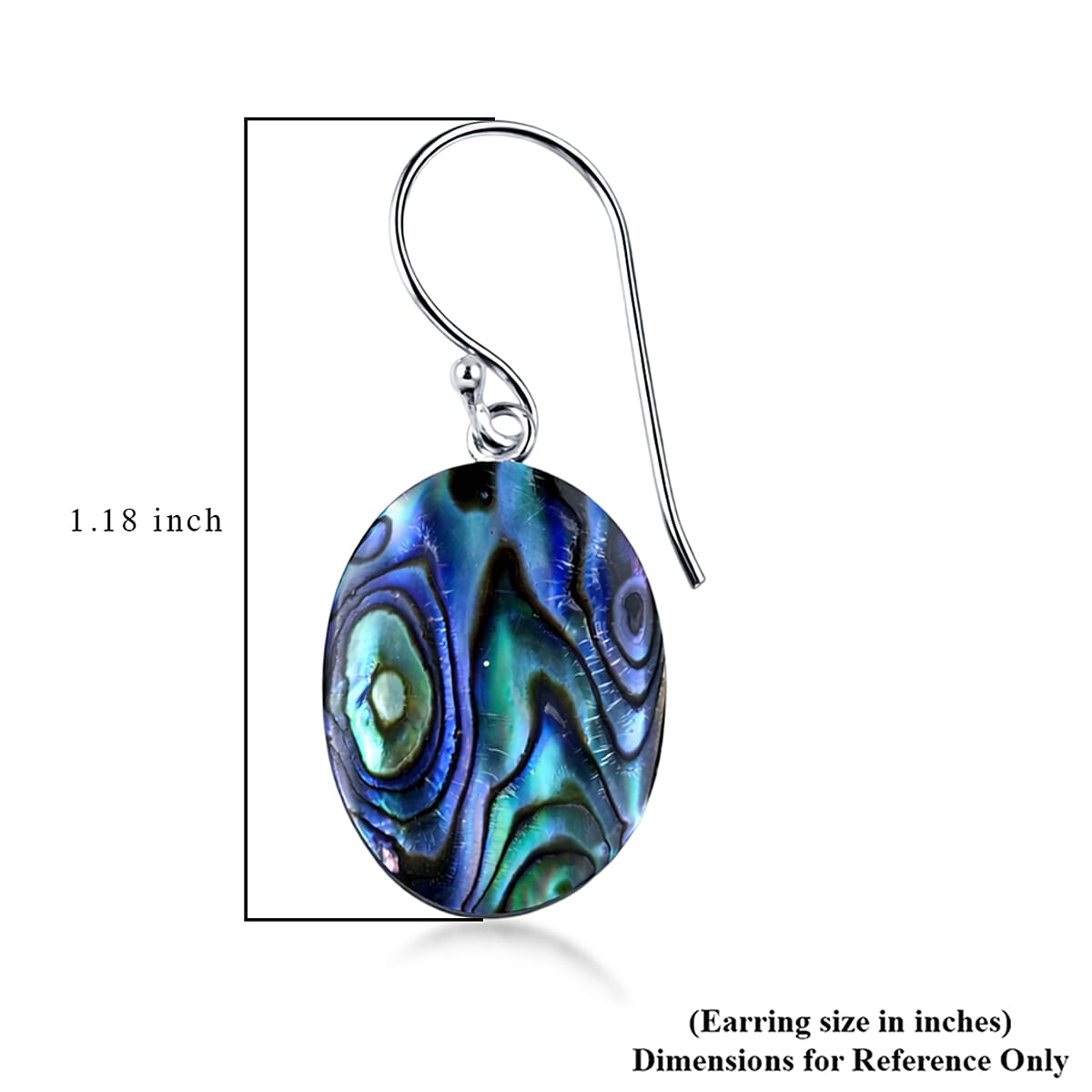 Bali Legacy Abalone Shell Earrings in Sterling Silver image number 3