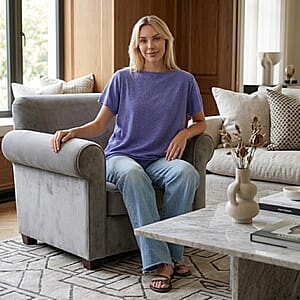 La Marey Purple Glitter Top - One Size Fits Most