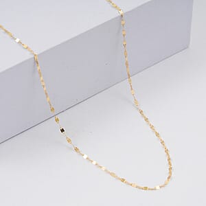 Italian 10K Yellow Gold 1.6mm PETALI NECKLACE (18 Inches) (0.7 g)