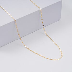 Italian 10K Yellow Gold 1.6mm PETALI NECKLACE (20 Inches) (0.75 g)