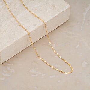 Italian 10K Yellow Gold 1.6mm PETALI NECKLACE (20 Inches) (0.75 g)