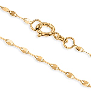 Italian 10K Yellow Gold 1.6mm PETALI NECKLACE (20 Inches) (0.75 g)