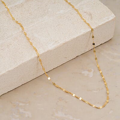 Italian 10K Yellow Gold 1.6mm Petali Necklace (24 Inches) (0.9 g)