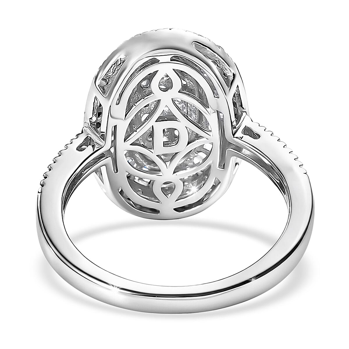 D'Joy Diamond 1.25 ctw Ring in Rhodium Over Sterling Silver (Size 7.0) image number 4