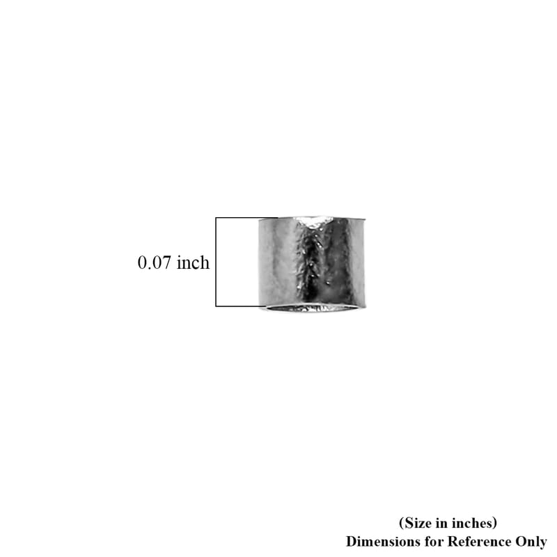 GCS Set of 50 Size 2 Crimp Tubes In Dark Silvertone