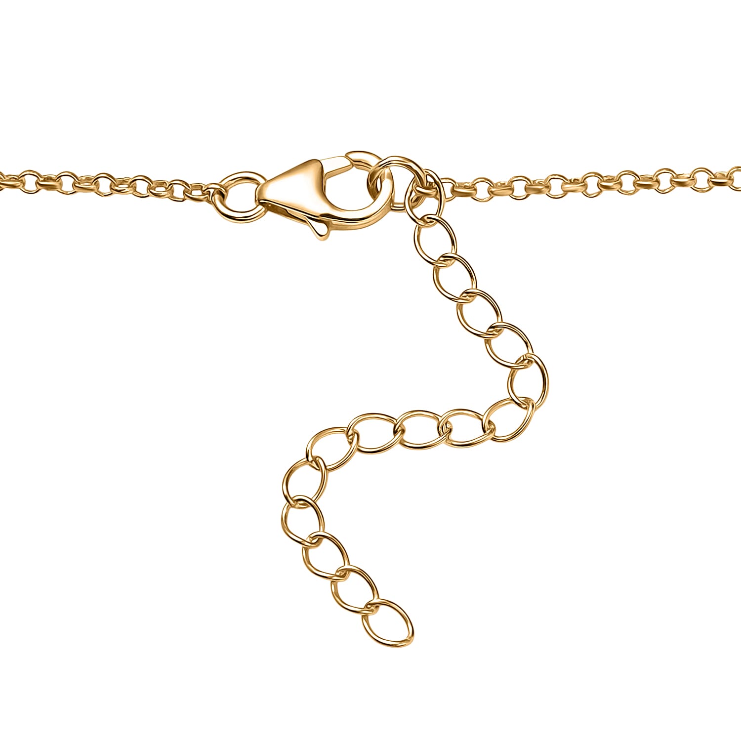 D'Joy Tinkling Bells Necklace in 18K Vermeil Yellow Gold Over Sterling Silver 18-20 Inches 9.50 Grams