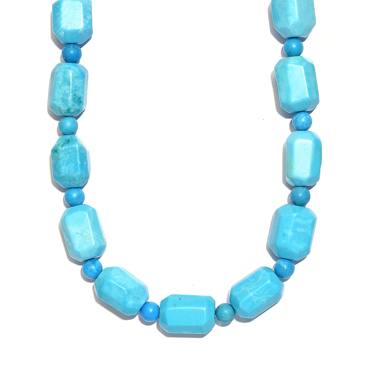 EverTrue Magnesite 420.00 ctw Beaded Necklace in Platinum Bond 18-19 Inches  image number 3