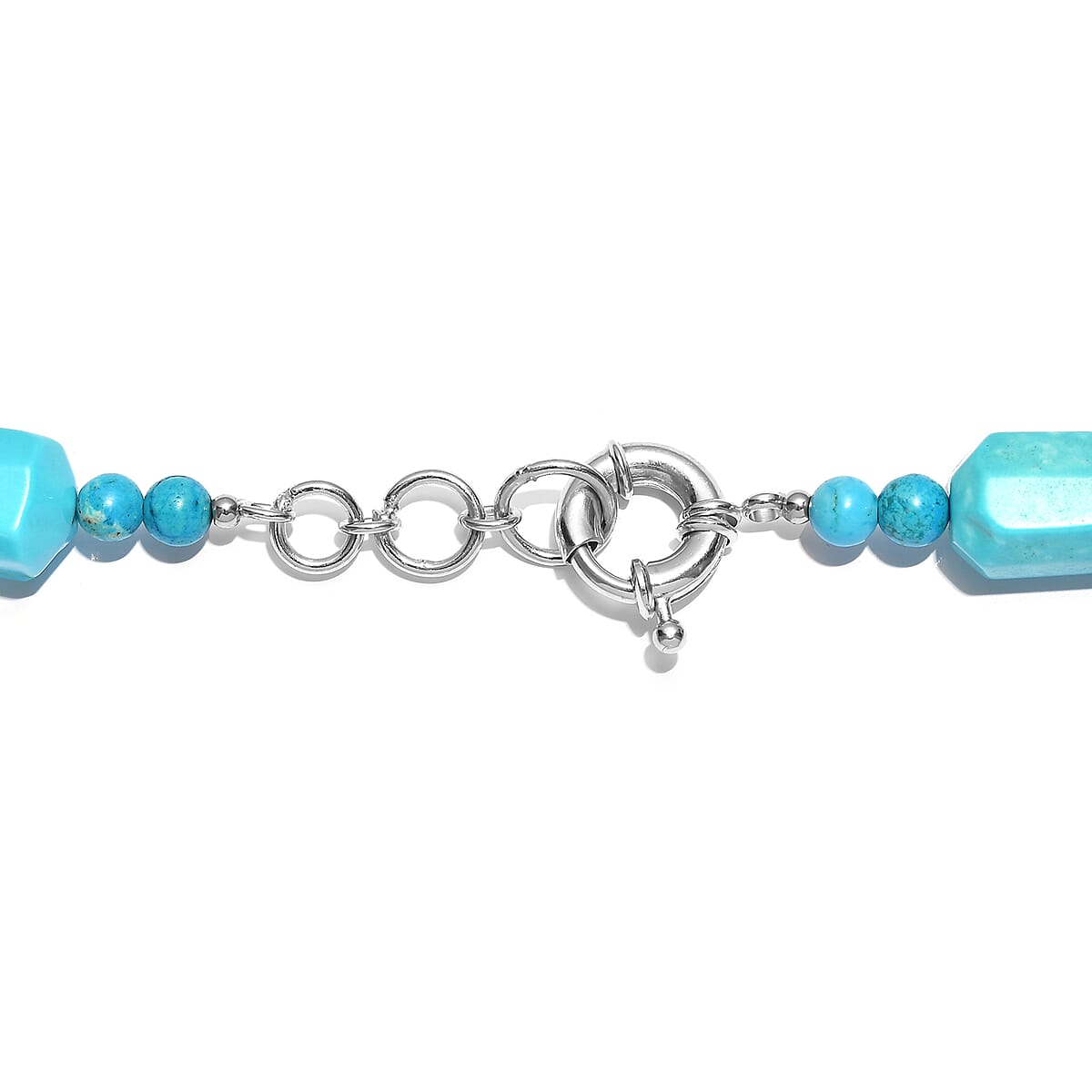 EverTrue Magnesite 420.00 ctw Beaded Necklace in Platinum Bond 18-19 Inches  image number 4