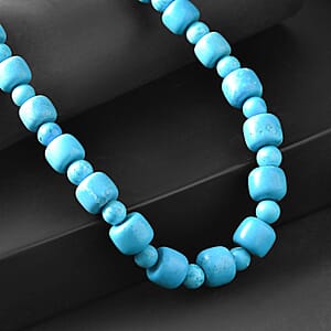 EverTrue Magnesite 340.00 ctw Beaded Necklace in Platinum Bond 18-19 Inches 