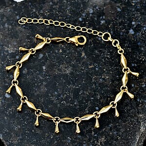 D'Joy Fancy Bracelet in 18K Vermeil Yellow Gold Over Sterling Silver (6.5-8.5In) 8.55 Grams