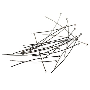 GCS 2 Inch Ball Head Pins In Dark Silvertone