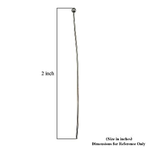 GCS 2 Inch Ball Head Pins In Dark Silvertone