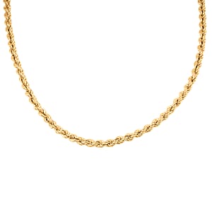 Italian 2.7mm Silk Rope Necklace in 10K Yellow Gold 3.25 Grams (18 Inches) (Del. in 10-12 Days)