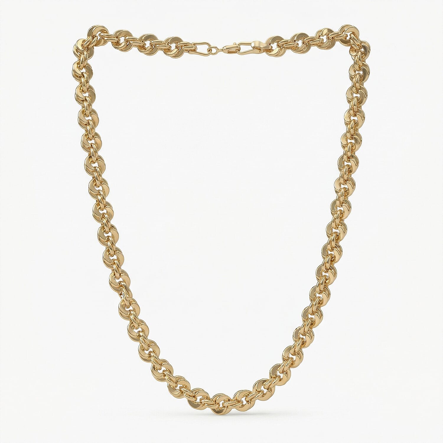 Italian 3.8mm Spirali Oro Chain Necklace in 10K Yellow Gold 5.60 Grams (22 Inches)