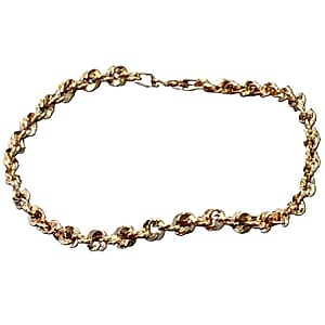 Italian 3.8mm Spirali Oro Chain Necklace in 10K Yellow Gold 5.60 Grams (22 Inches)
