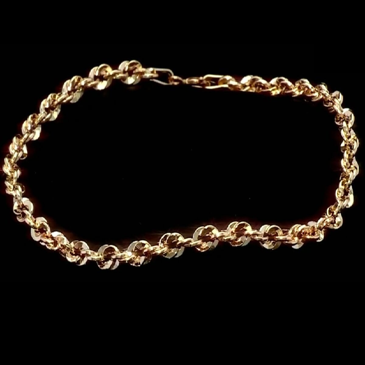 Italian 3.8mm Spirali Oro Chain Necklace in 10K Yellow Gold 5.60 Grams (22 Inches) image number 2