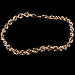 Italian 3.8mm Spirali Oro Chain Necklace in 10K Yellow Gold 5.60 Grams (22 Inches)