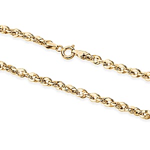 Italian 3.8mm Spirali Oro Chain Necklace in 10K Yellow Gold 5.60 Grams (22 Inches)