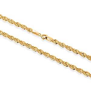 Italian 3.3mm Sunrays Rope Chain Necklace in 14K Yellow Gold 3.77 Grams (20 Inches)
