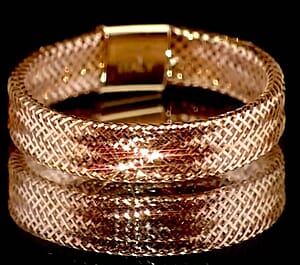 Italian 10K Yellow Gold Stretchable Ring (Size 8-11) (0.50 g) (Del. in 12-15 Days)