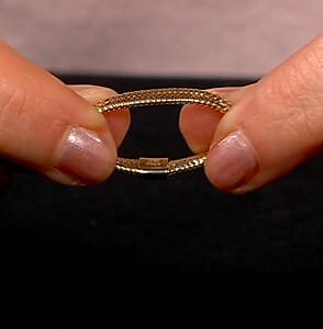 Italian 10K Yellow Gold Stretchable Ring (Size 8-11) (0.50 g) (Del. in 12-15 Days)