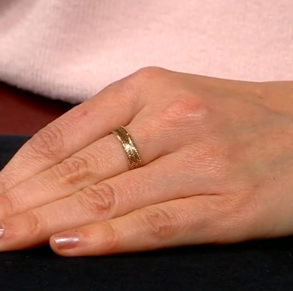 Italian 10K Yellow Gold Stretchable Ring (Size 8-11) (0.50 g) (Del. in 12-15 Days) image number 4