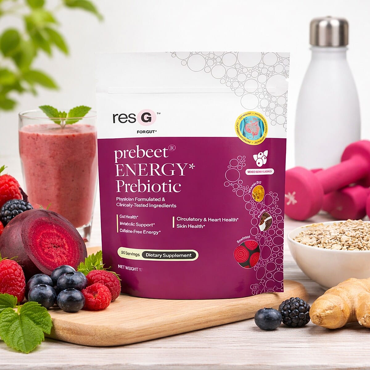 resG&reg; Prebeet Energy Prebiotic Dietary Supplement (30 Servings) Made in US image number 1
