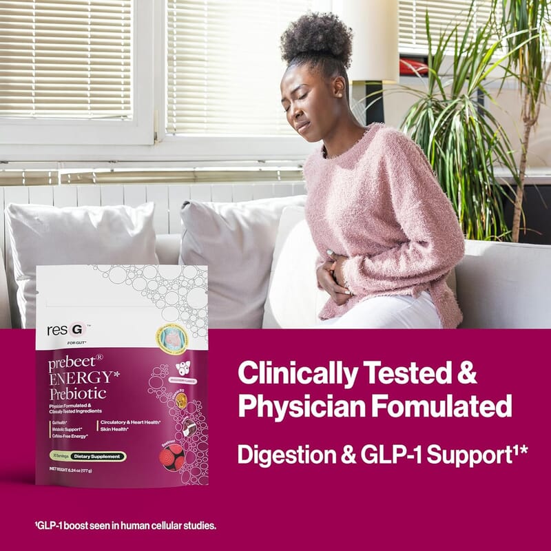 resG Prebeet Energy Prebiotic Dietary Supplement (30 Servings) Made in US