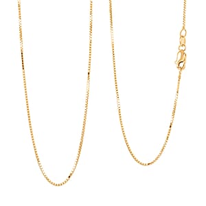 Box Chain Necklace in 18K Yellow Gold 1.4 Grams (20 Inches)