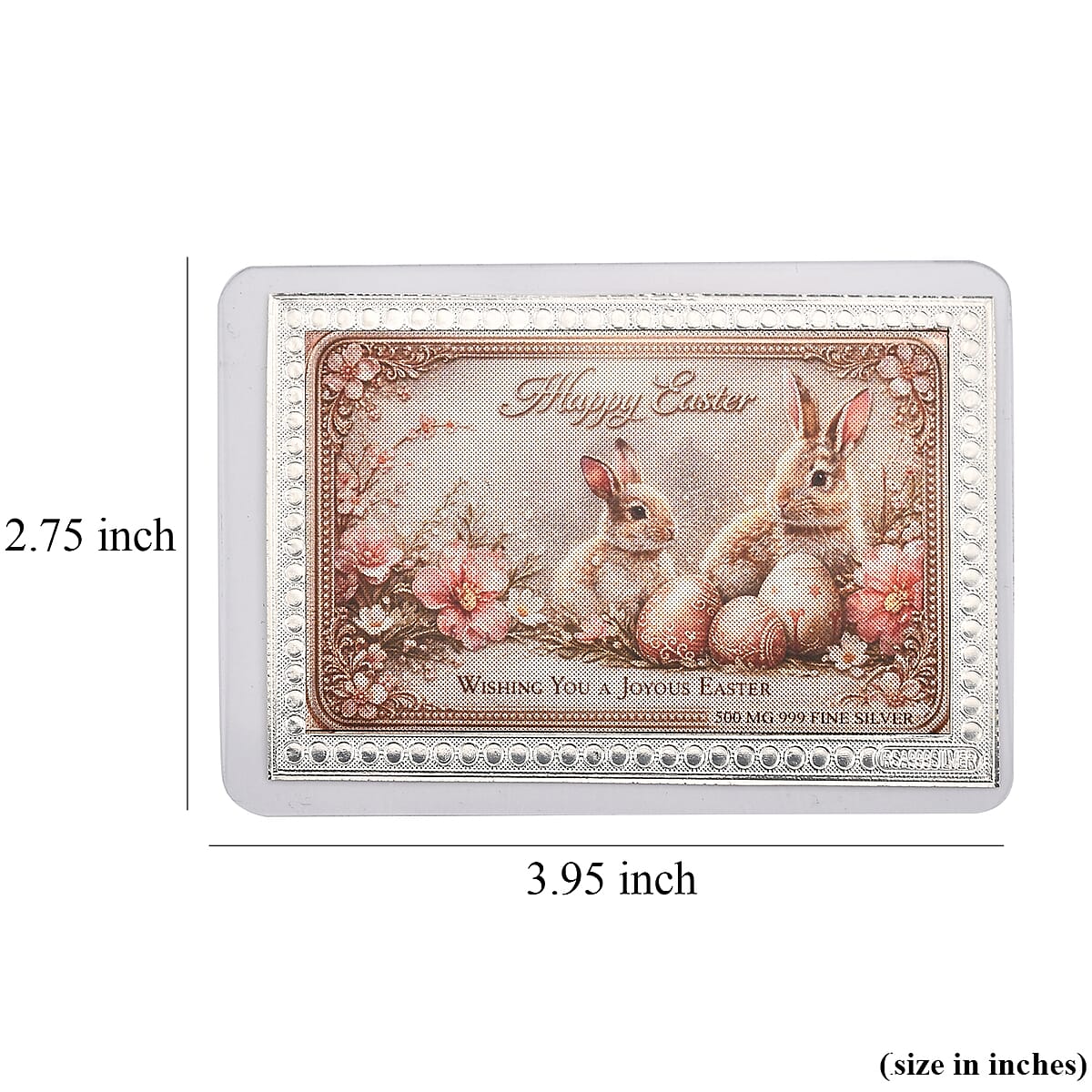 999 Fine Silver Wishing You A Joyous Easter Sheet 500mg image number 4